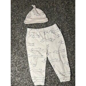 Rabbit Organic Pants Set 1 Hat Included Preowned